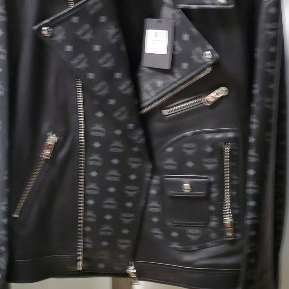 MCM genuine leather jacket